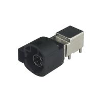 4+2 couleur des véhicules à moteur de noir de connecteur de Pin FAKRA HSD pour le bâti de carte PCB