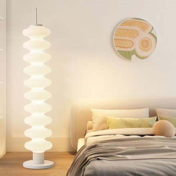 JYLIGHTING Modern E27 LED Floor Lamp Brown Sugar Gourd Design Iron for Living Room Bedroom Study Modern Floor Light