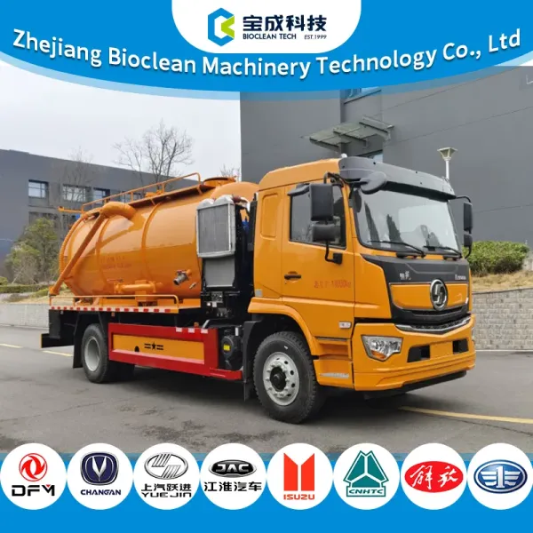 7100L Large Capacity Sewage Cleaning and Suction Truck