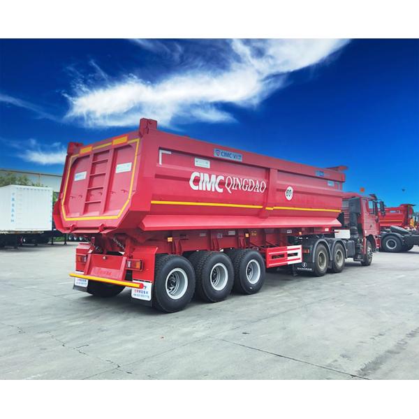 7.2 / 8.2 / 9.6 / 10.5 m châssis en acier au carbone semi-remorque pour le transport de matériaux de construction