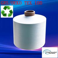 DTY fils de filaments de polyester recyclés SEMI DULL 150D/288F avec certification OEKO TEX 100
