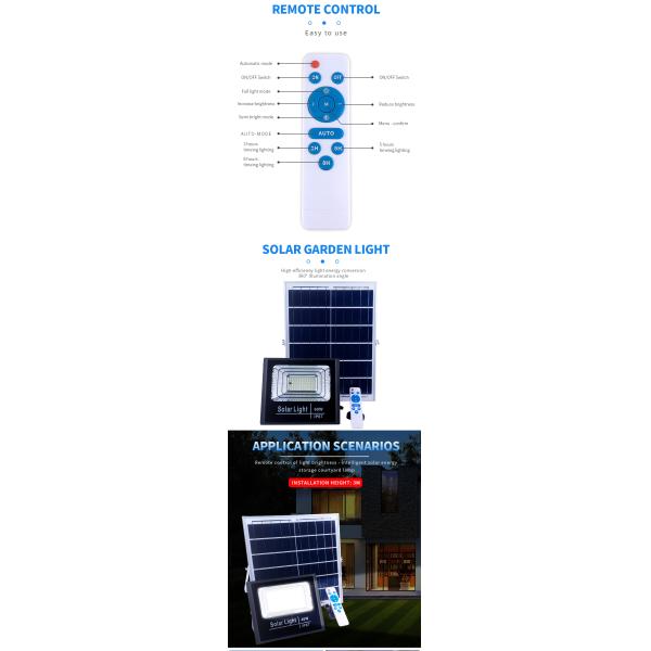 Дом IP67 8000k солнечный приведенный в действие на открытом воздухе освещает полностью яркий режим 6000mAh