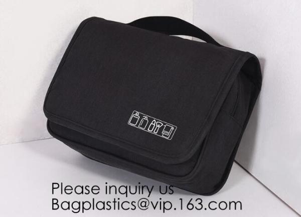 Cotton Canvas Cosmetic Bag Makeup Personalized Plain Blank Canvas Makeup Bag,Toiletry Bag Travel Makeup Bags, bagease