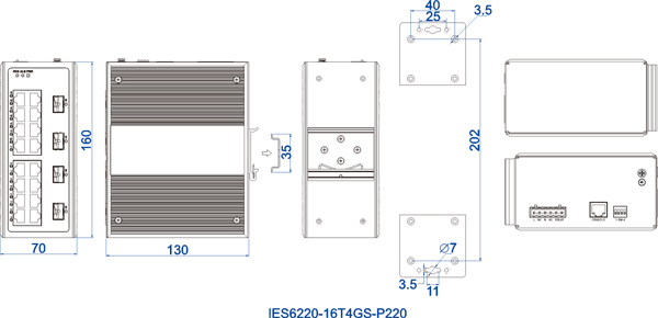 100M Layer 2 Managed PoE Industrial Gigabit Ethernet Switch