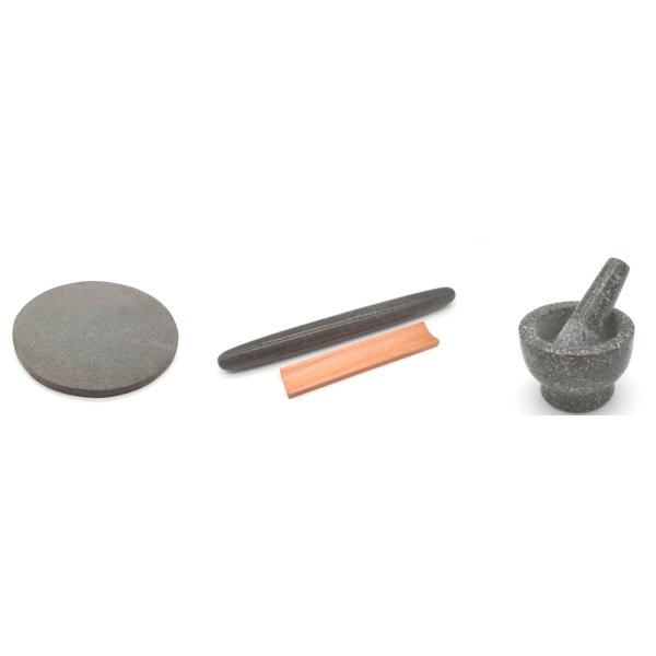 Natural Marble Stone Mortar Pestle Set Pepper Garlic Herb Spice Grinder Press Masher