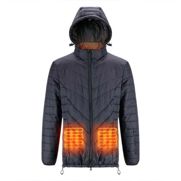 Winter Long Sleeved Jacket For Men With Battery Power Heating