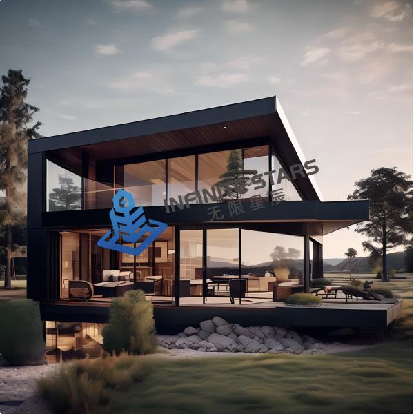 Movable Steel Prefab House , Customized Prefab Steel Frame House