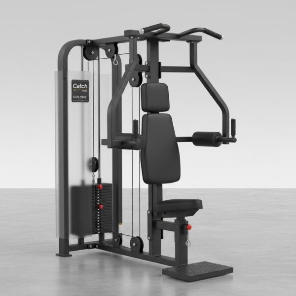 Catch Parallel Bar Knee Raise U+PL1040 Pronated Grip Calibrated Cable Driven
