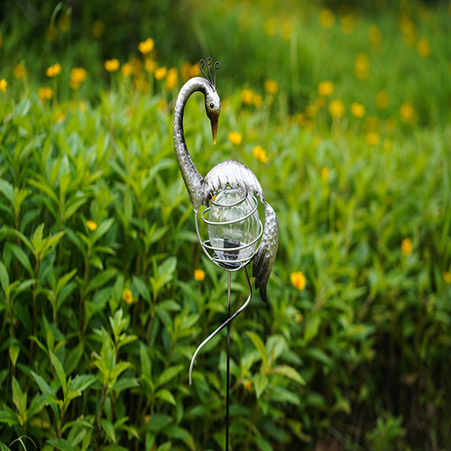 Сад металла Lifelike животных солнечный орнаментирует приведенные в действие солнечные орнаменты лужайки