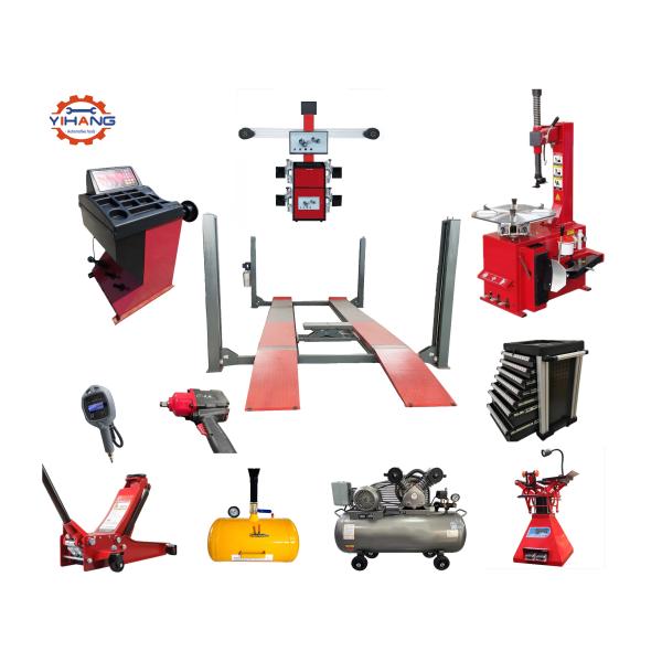 Customer Request 4 Post Car Lift Wheel Alignment Machine Tire Changer Wheel Balancer