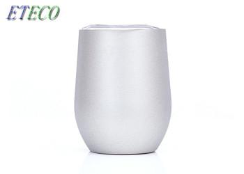 12 Oz Reusable Insulated Cups , Personalized Wine Tumbler With Lid