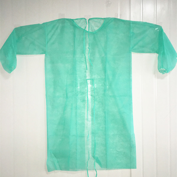 Open Back Non Woven Disposable Gown / Impervious Procedure Medical Doctor Gown