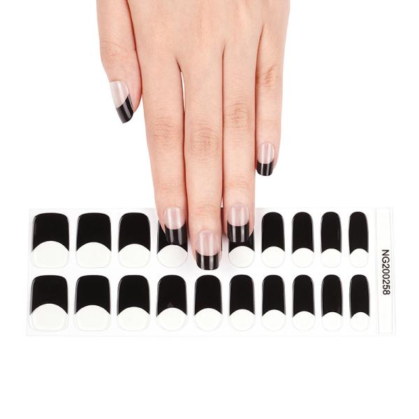 New design gel nail wraps New design Gel nail stickers with UV lamp