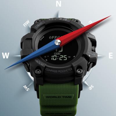 Mens Watch With Compass 1356 Hot Selling Fashion Waterproof Outdoor Mens 3D Pedometer Watch