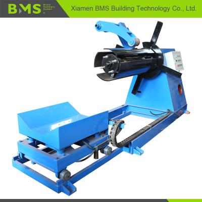 BMS 7T-1250 Decoiler hidráulico com carro e imprensa de bobina armam automático expandem