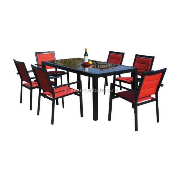 High quality 6pcs tile top bistro coffee table bronze cast aluminum tables and chairs outdoor garden antique furniture