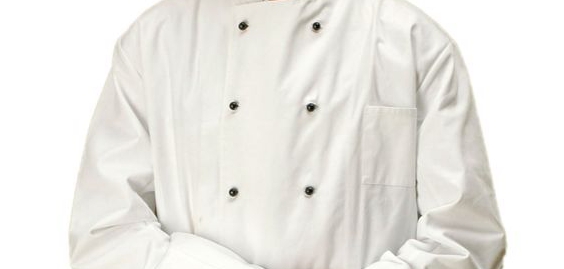 Comfortable White Executive Chef Jackets With Double Removable Buttons