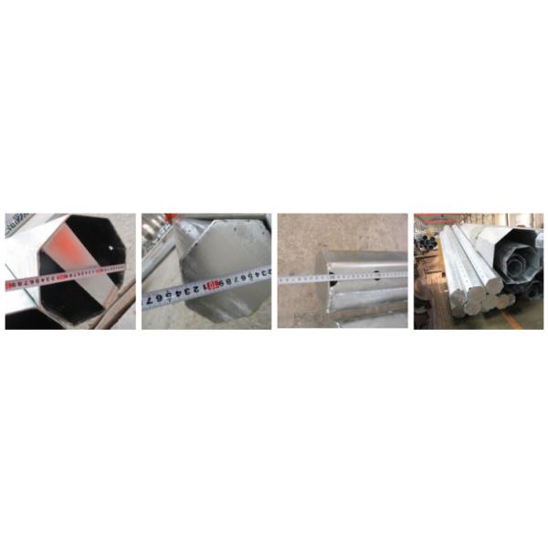 14m Long Single Section Steel Power Pole With Seamless Welding For Aesthetic Appeal In Philippines