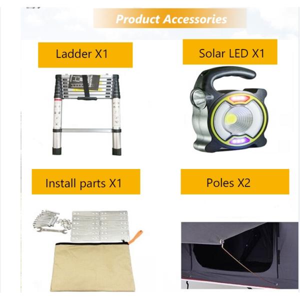 Second Hand Hard Shell Roof Top Tent with Cotton Fabric and Waterproof Index 3000 mm