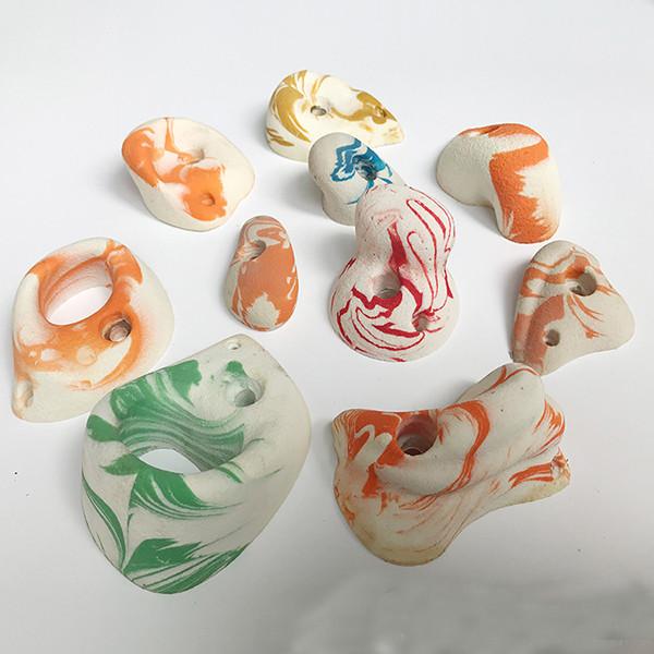 Multiple Color Kids Playground Parts fiberglass climbing holds ASTM Approved
