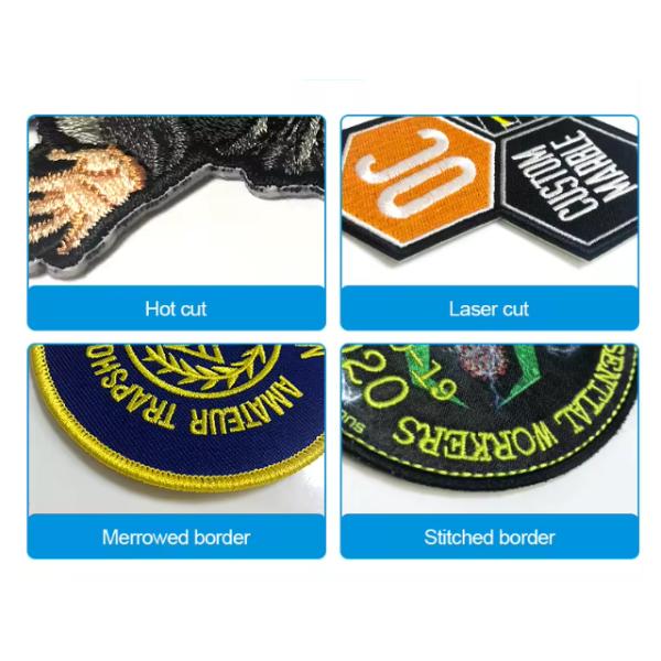 Custom Polyester cloth Garment Varsity Letter Patches Label Tags Washable