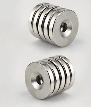Professional Neodymium Magnets With Countersunk Holes High Remanence