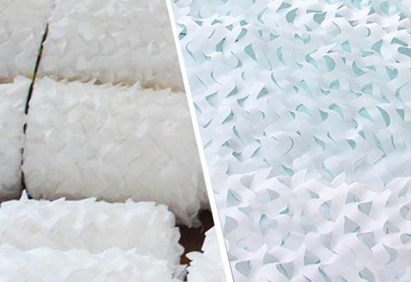 Fogo militar branco da rede de Camo da neve - retardador para a decoração do para-sol