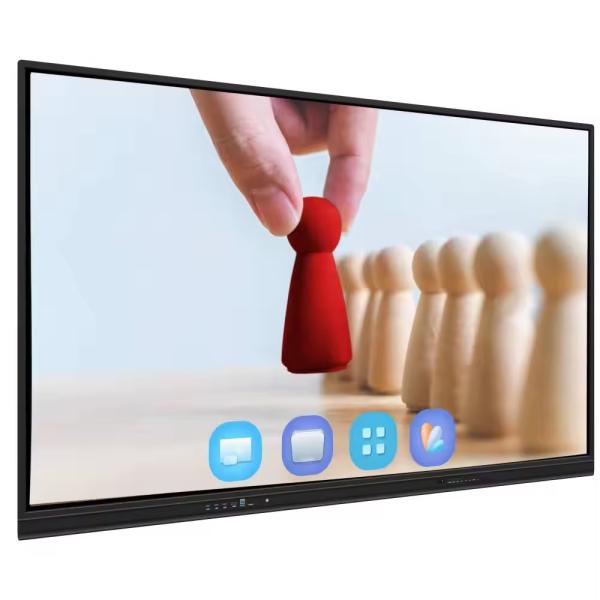 65 inch Touch Screen Smart Board Interactive Display Panel with Integrated Camera and Microphone for Remote Education E-Learning Training center Video Meetings & Digital Collaboration