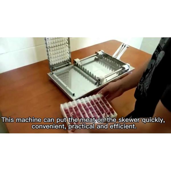 Metal Bbq Kabob Máquina Skewer Fazer Grilling Mais Fácil Alta Rigidez