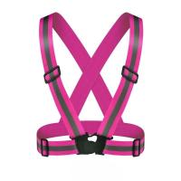 Ceinture de sécurité à bande élastique réfléchissante à haute visibilité