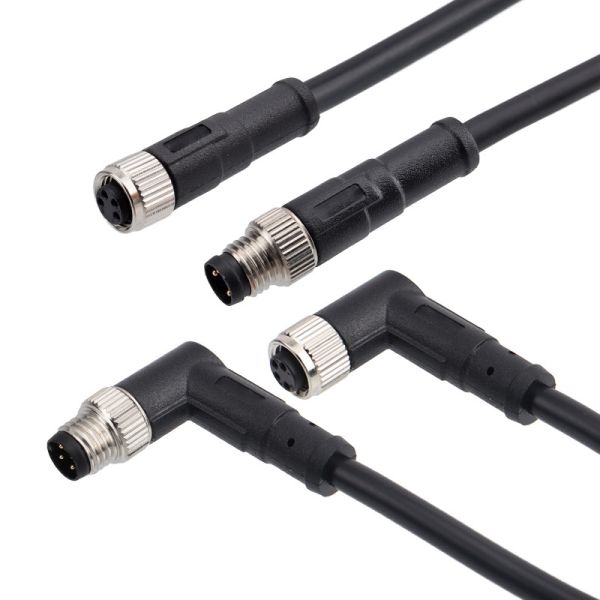 M8 Circular 2-5PIN Male & Female IP67 Waterproof A-Coded Sensor Connector