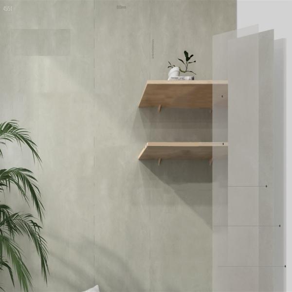 Цветные цветочные полосы Светлый зеленый камень ПВК Spc Стенная панель водонепроницаемая декорация для интерьера SPC нажмите на стену