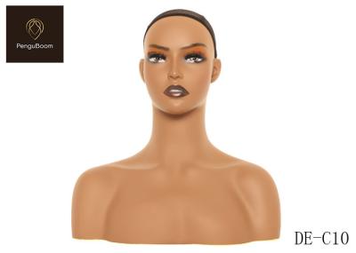 Hair Salon Mannequin Head With Shoulders Full Bust Pierceable