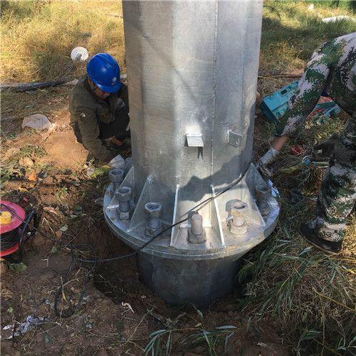 Hot DIP Galvanized Steel Utility Pole 35FT 40FT Power Monopole