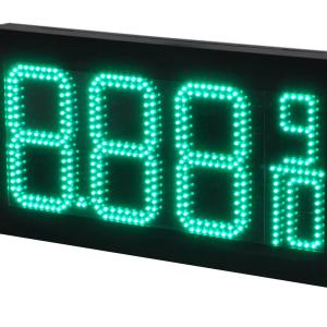Gas Station Sign Board 24-inch LED Display with Brightness Control and