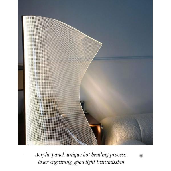 Постмодернистская простая в форме Особенн лампа пола лампы пола газеты акриловая для исследования гостиницы ухода за больным спальни