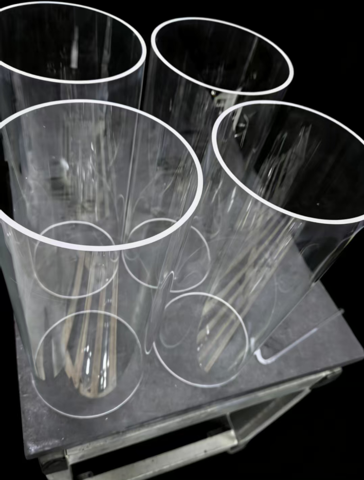High Purity 99.9% Silica Content Quartz Glass Tubes Custom Welding Cutting