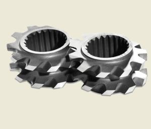 1 Flighted Plastic Extruder Parts , Twin Screw Extruder Elements High Durability