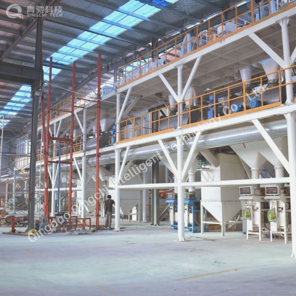 Ready Mixed Mortar Production Line Semi Automatic Dry Mix Plant