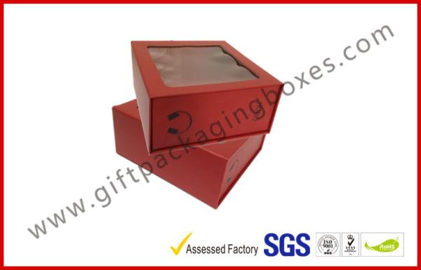 Magnetic Box with Clear PVC / PET Window , HeadPhone Electronics Packaging Boxes