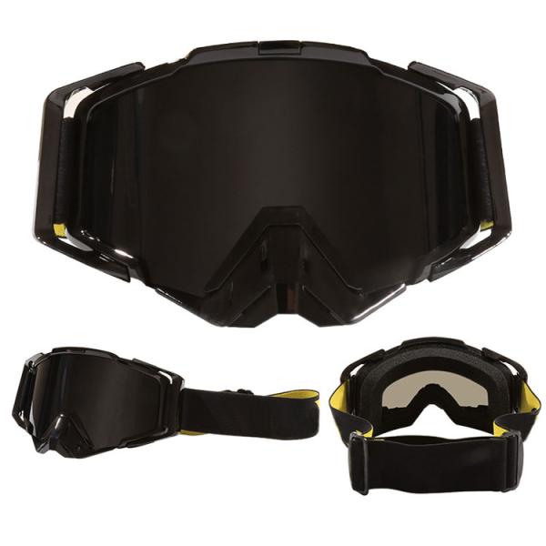 Adult Motorcycle Off Road Dirt Bike Goggles with Anti-UV100% Function and Custom Frame