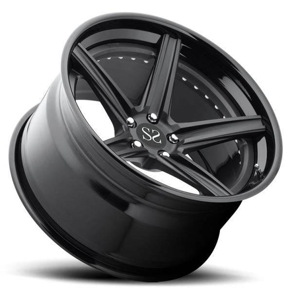 Gloss Black 120.65mm PCD 19 inch alloy rims For Lexus IS 5x114.3 Forged Monoblock