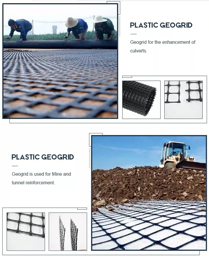 Anti Slip 30kn Plastic PP Biaxial Geogrid Road Construction Material