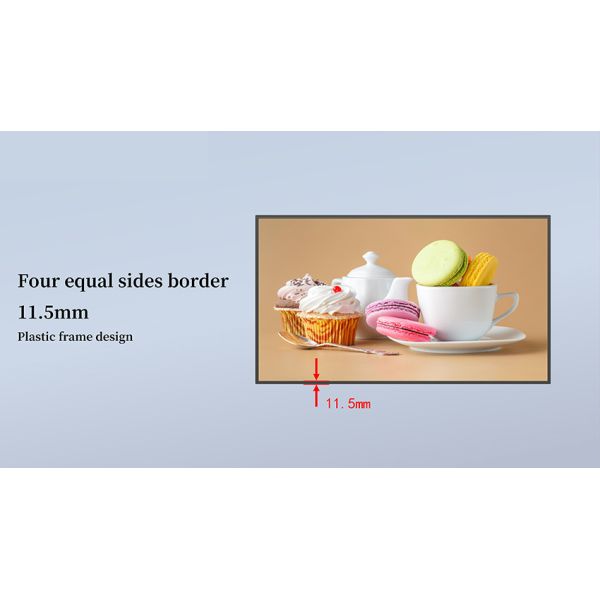 43‑Inch Zero‑Distance Wall‑Mounted Digital Signage Display, Commercial Wall‑Mount LCD Advertising Screen & Monitor