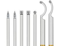 Inserts de carbure remplaçables pour outils de tournage de bois à carbure confortables et antidérapants