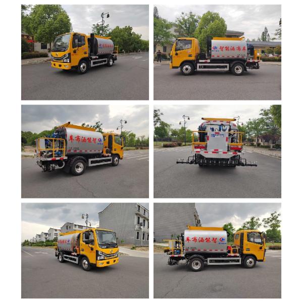 Дунфэн 4000 литров битум асфальт распылитель с двигателем YC4FA120-30