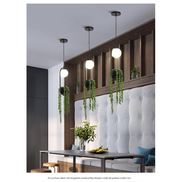 Nordic Vintage Plant Chandelier Iron Art Personality Creative Aisle Restaurant Cafe Bar Chandelier