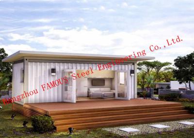 Casa do recipiente da casa pré-fabricada do peso leve 40ft para acomodação viva com superfície pintada