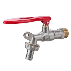 IRON Handle Low Lead Brass Bathroom Water Garden Tap Bibcock Valve With Lock