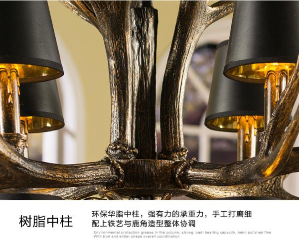 Horn chandelier lighting for indoor Cloth Shope Bar Lighting Fixtures (WH-AC-13)